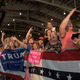 People wait for the arrival of President Donald Trump at a rally in Melbourne, Fla., on Feb. 18, 2017. (Susan Walshl/AP Images)